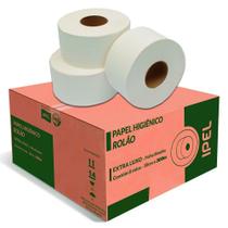 Papel Higienico Rolao Extra Luxo 8X300 Folha Simples Ipel