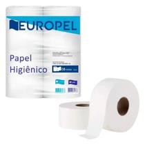 Papel higienico rolao extra luxo 8x300m folha simple europel