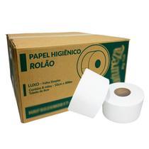 Papel Higiênico Rolão Extra Luxo Ipel 8x300m Folha Simples Macio Econômico Institucional Residencial Papel Higiênico Rolão Extra Luxo Ipel 8x300m Folha Simples Macio Econômico Institucional Residencial