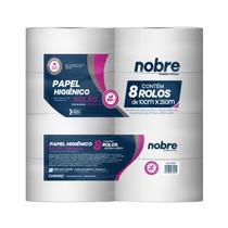 Papel Higienico Rolão Folha Dupla Celulose Virgem Nobre 8un