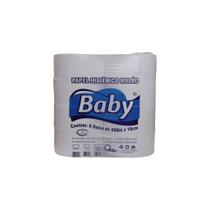 Papel Higiênico Rolão Folha Simples Virgem Branco 8x500m Baby