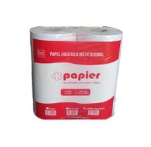 Papel Higiênico Rolão Institucional 100% Celulose c/ 8 rolos de 300m X 10cm - Papier