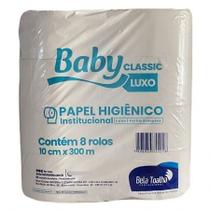 Papel higiênico rolão Luxo 10x300 com 8 rolos - Baby Papel higiênico rolão Luxo 10x300 com 8 rolos - Baby