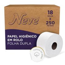 Papel Higiênico Rolo F/Dupla Neve 250m 18 Unidades
