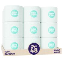 Papel higiênico SAVE TREES Bamboo, 3 camadas, 24 rolos, 300 folhas