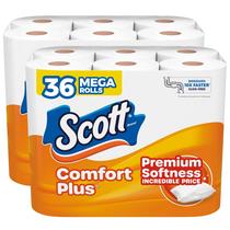 Papel higiênico Scott ComfortPlus 36 Mega Rolls de 1 camada