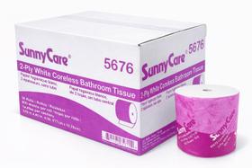 Papel Higiênico SunnyCare Branco Sem Núcleo 2 Camadas 36 Rolos Papel Higiênico SunnyCare Branco Sem Núcleo 2 Camadas 36 Rolos