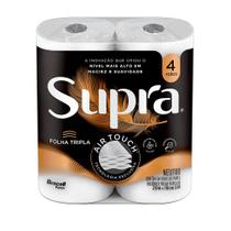 Papel Higiênico Supra Folha Tripla - 4 unidades