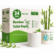 Papel Higiênico Sustentável Sustainable Consumables 24 Rolos 3 Camadas 400 Folhas Papel Higiênico Sustentável Sustainable Consumables 24 Rolos 3 Camadas 400 Folhas