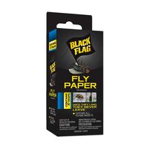 Papel Insect Trap Black Flag Fly, pronto para uso, 4 unidades x 24