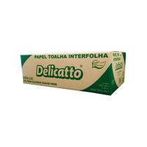 Papel Interfolha 100% celulose 20x20cm 2 dobras folha simples Delicatto com 4.800 unidades