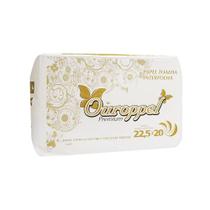 Papel Interfolha 100% celulose 22,5x20cm 2 dobras folha simples Ouroppel com 1.000 folhas