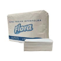Papel Interfolha 100% celulose 22,5x21cm 2 dobras folha simples Flora com 1.000 folhas Papel Interfolha 100% celulose 22,5x21cm 2 dobras folha simples Flora com 1.000 folhas