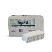 Papel interfolha Branco 22,5x21cm 2 dobras folha simples Toppel Papel interfolha Branco 22,5x21cm 2 dobras folha simples Toppel
