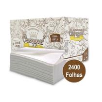 Papel interfolha folha dupla 22,5x20cm c/2400 folhas ouropel