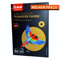 Papel JOJO A4 - FUNDO ROSA - Para Sublimação - Pct 100 folhas - 100g - Secagem Rapida