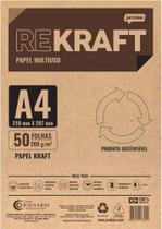 Papel Kraft A4 200g Com 50 Folhas Jandaia