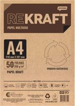 Papel Kraft A4 200g Com 50 Folhas Jandaia