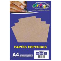 Papel Kraft A4 Natural 180g Off Paper 50 Folhas