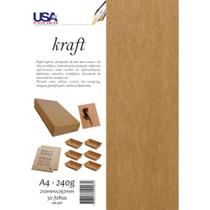 Papel KRAFT Folha KRAFT Natural A4 240G. PCT.C/50