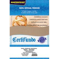 Papel KRAFT Folha Natural 180G A4 - Pacote com 50 Folhas