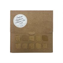 Papel Kraft Textura Kit Tex Papel Ref H080 - 10 Folhas