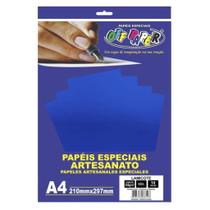 Papel Lamicote Azul A4 250g 10 Fls