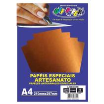 Papel Lamicote Cobre A4 250g 10 Fls Papel Lamicote Cobre A4 250g 10 Fls