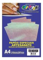 Papel Lamicote Holográfico A4 250g Off Paper Topo De Bolo