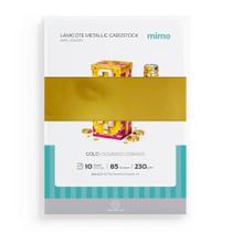 Papel Lamicote Mimo Dourado - A4 - 230 g - 10 folhas Papel Lamicote Mimo Dourado - A4 - 230 g - 10 folhas