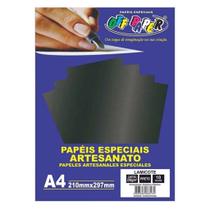 Papel Lamicote Preto A4 250g 10 Fls Papel Lamicote Preto A4 250g 10 Fls