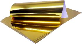 Papel Laminado A4 250g Dourado Ouro Lamicote Masterprint - 10 Folhas