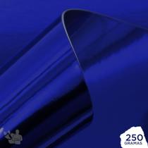 Papel Laminado Azul 250g A4 10 Folhas
