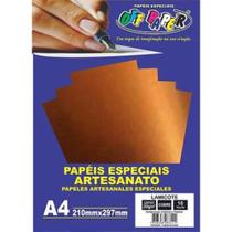 Papel Laminado Lamicote Cobre 250g Com 10 Folhas Papel Laminado Lamicote Cobre 250g Com 10 Folhas