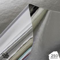 Papel Laminado Prata 250G A4 20 Folhas - Supplies