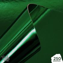 Papel Laminado Verde 250g A4 100 Folhas - Supplies