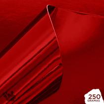 Papel Laminado Vermelho 250g A4 10 Folhas - Supplies