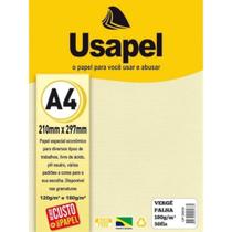 Papel linho a4 180g c/ 50 folhas palha - usapel