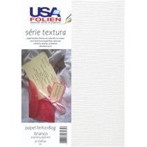 Papel linho branco A4 180g com 50 folhas 7102 - Usa Folien Papel linho branco A4 180g com 50 folhas 7102 - Usa Folien