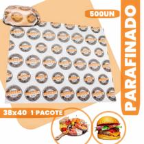 Papel manteiga gourmet impermeavel segurar hamburguer grande