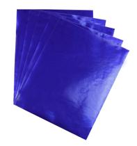 Papel Metalizado Hygloss 21,6x27,9 cm Azul 100 Folhas