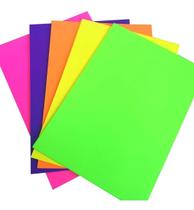 Papel Neon Color Plus 30,5x30,5cm 180 gramas Amarelo - 10 unidades