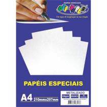 Papel Off Paper Espec A4 Metalizado Branco 150Gr C/15