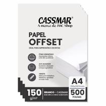 Papel Offset 150g A4 210x297mm Cor Branco 500fls