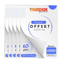 Papel Offset 63g Universitário 180x260mm Branco Marpax 500fl