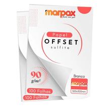 Papel Offset 90g 300x300mm Branco Marpax 200 fls