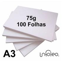 Papel Offset A3 75g Branco - 100 Folhas Papel Offset A3 75g Branco - 100 Folhas