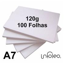 Papel Offset A7 120g Branco - 100 Folhas Papel Offset A7 120g Branco - 100 Folhas