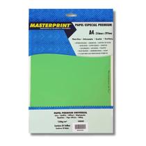 Papel Offset Liso Diplomata A4 120g Verde 20 Folhas Masterprint