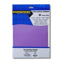 Papel Offset Liso Diplomata Opaline A4 120g Roxo - Masterprint